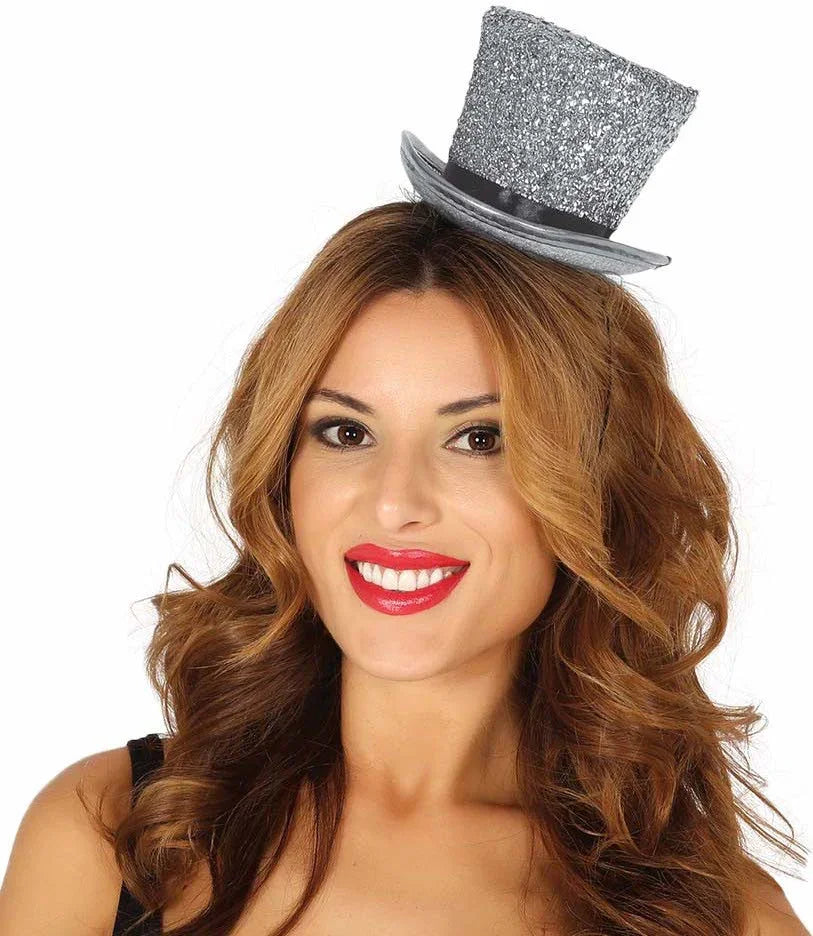 Mini Chistera Plateada Brillante con Goma Chisteras Guirca