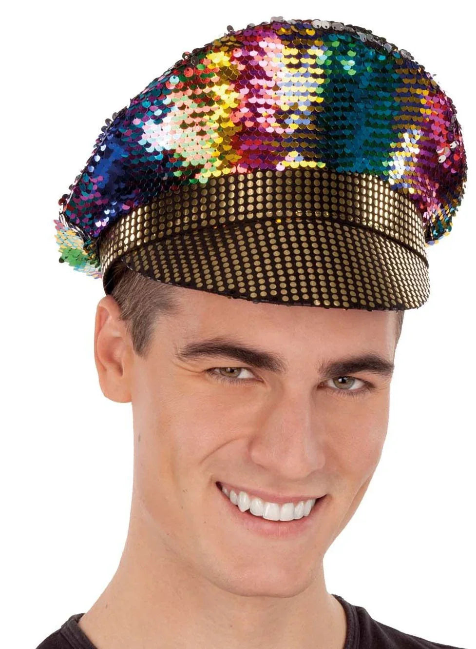 Gorra de Policía Multicolor con Lentejuelas Despedidas Soltero/a Viving