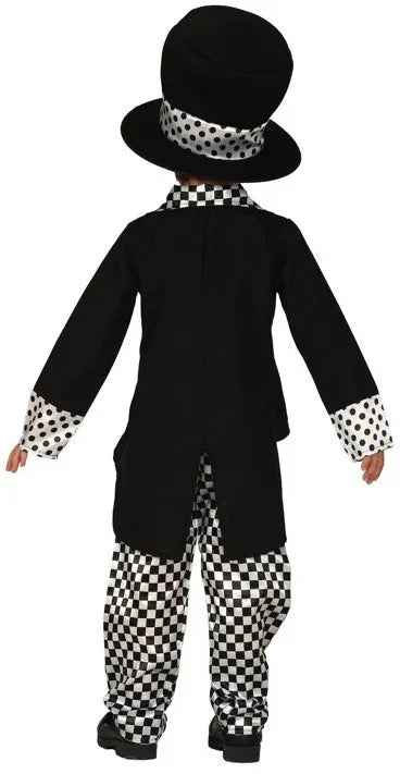 Disfraz de Sombrerero Negro Infantil Sombrerero Loco Guirca