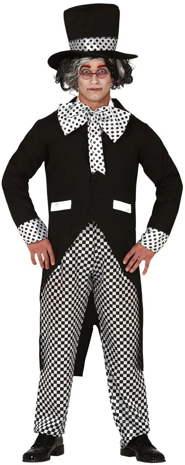 Disfraz de Sombrerero Negro para Adulto Sombrerero Loco Guirca