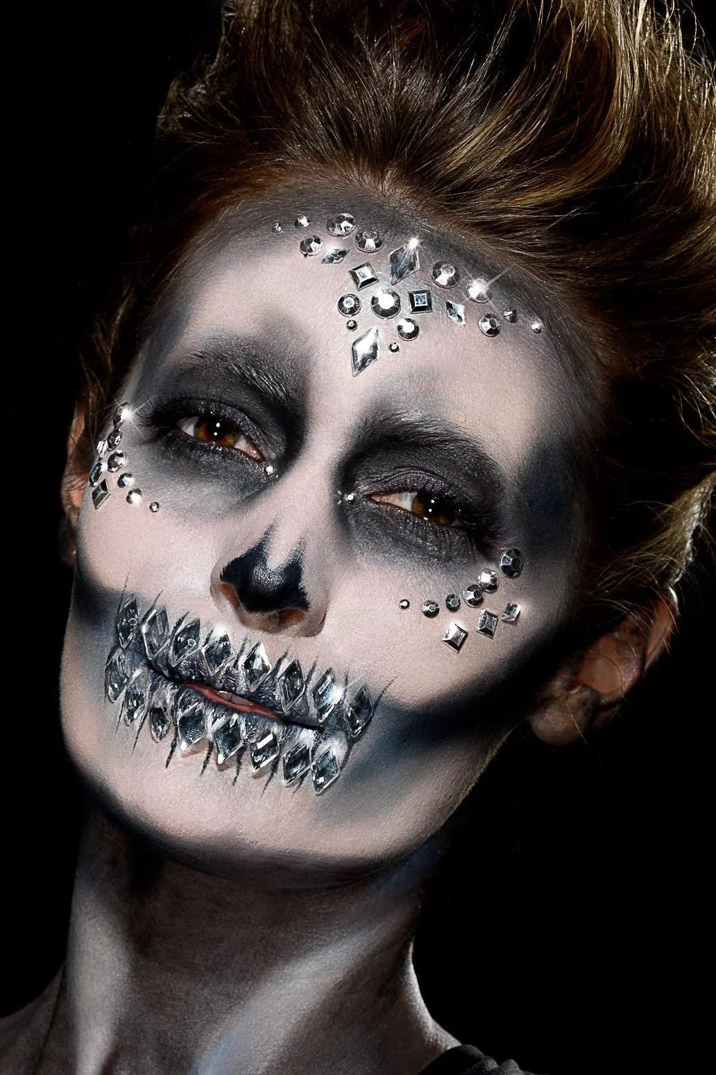 Joyas Faciales Plateadas con Distintas Formas Accesorios de Maquillaje Smiffys