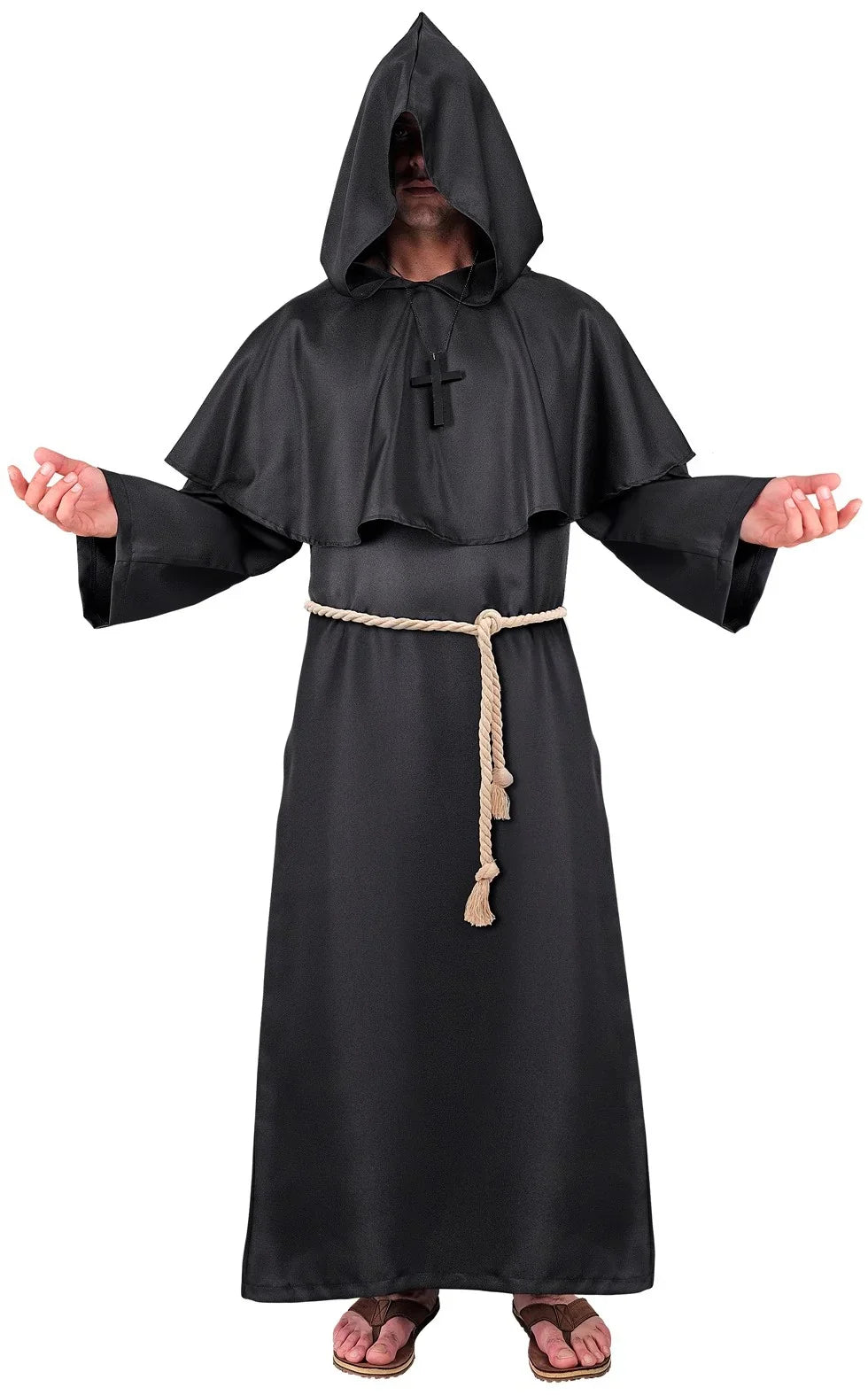 Disfraz de Monje Oscuro para Hombre Monje Medieval Widmann
