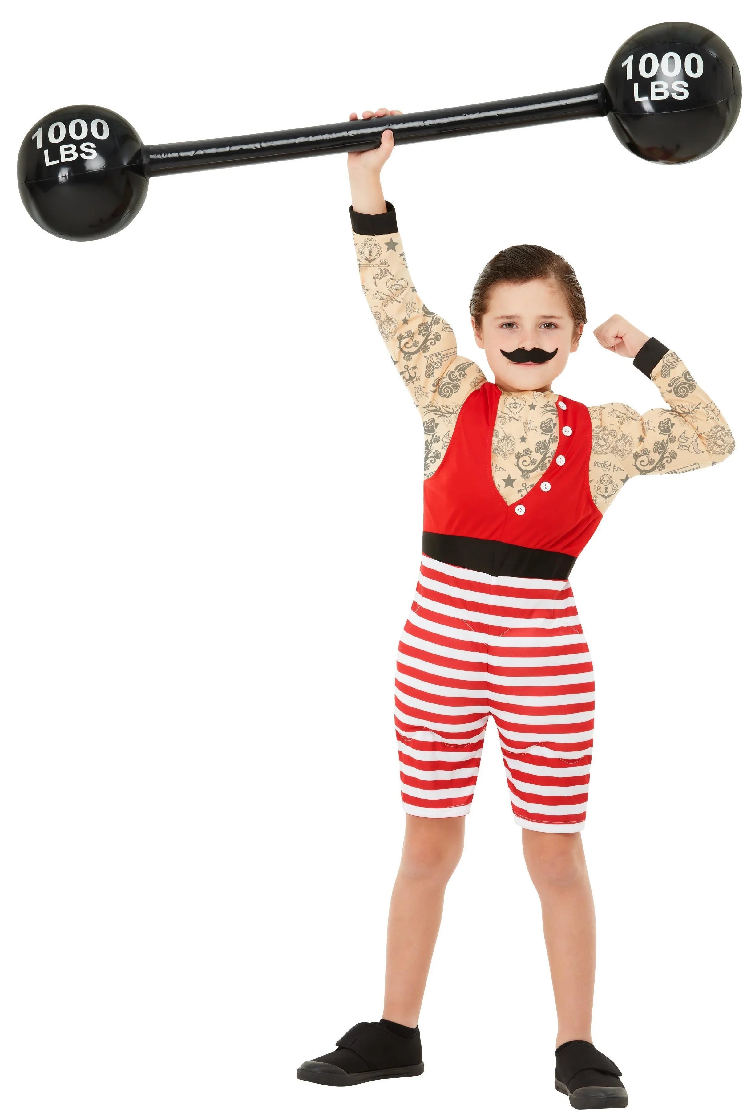 Disfraz de Forzudo Tatuado para Niño Circo Smiffys