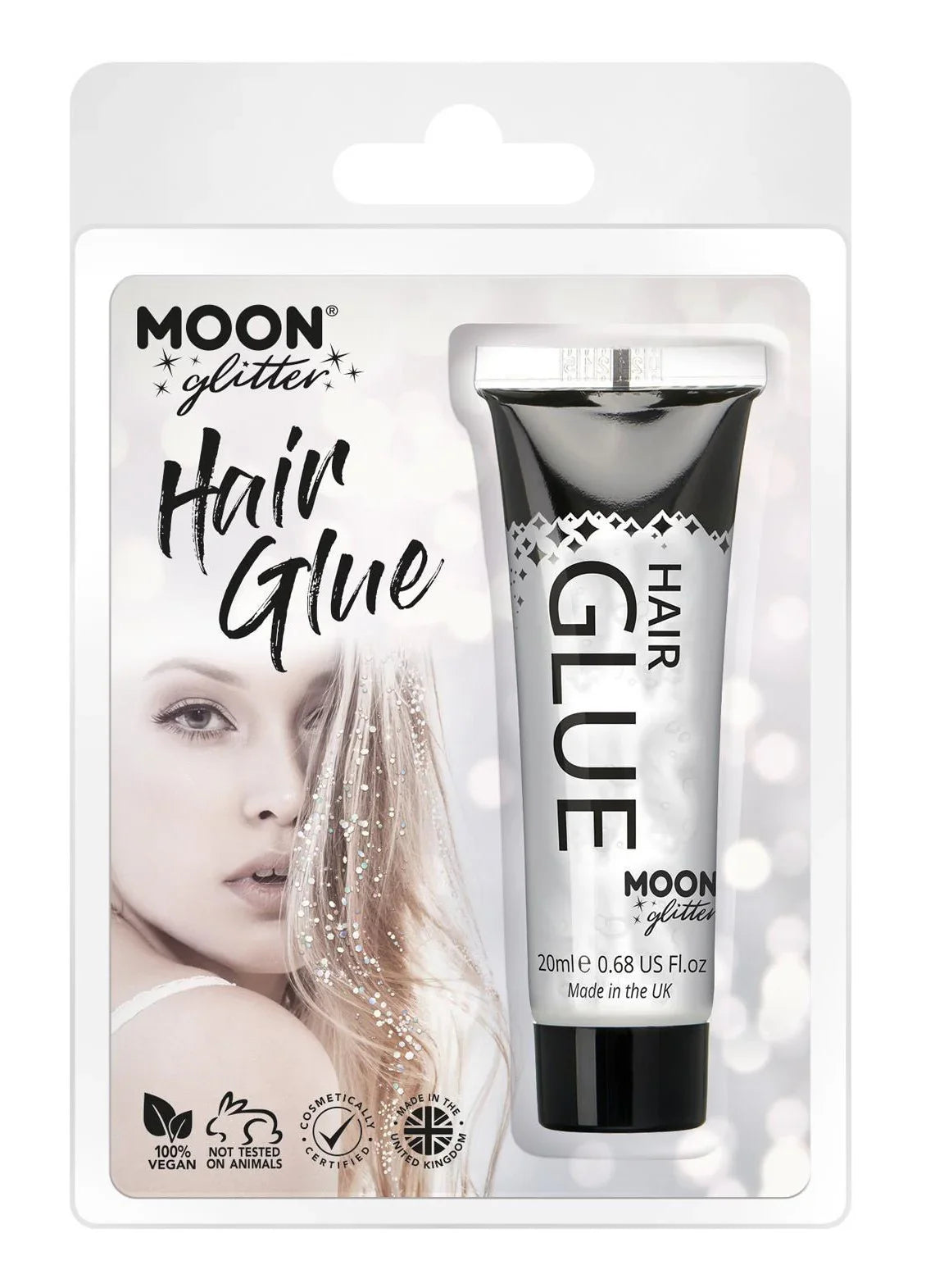 Pegamento de Purpurina para el Pelo Purpurina y Escarcha Smiffys