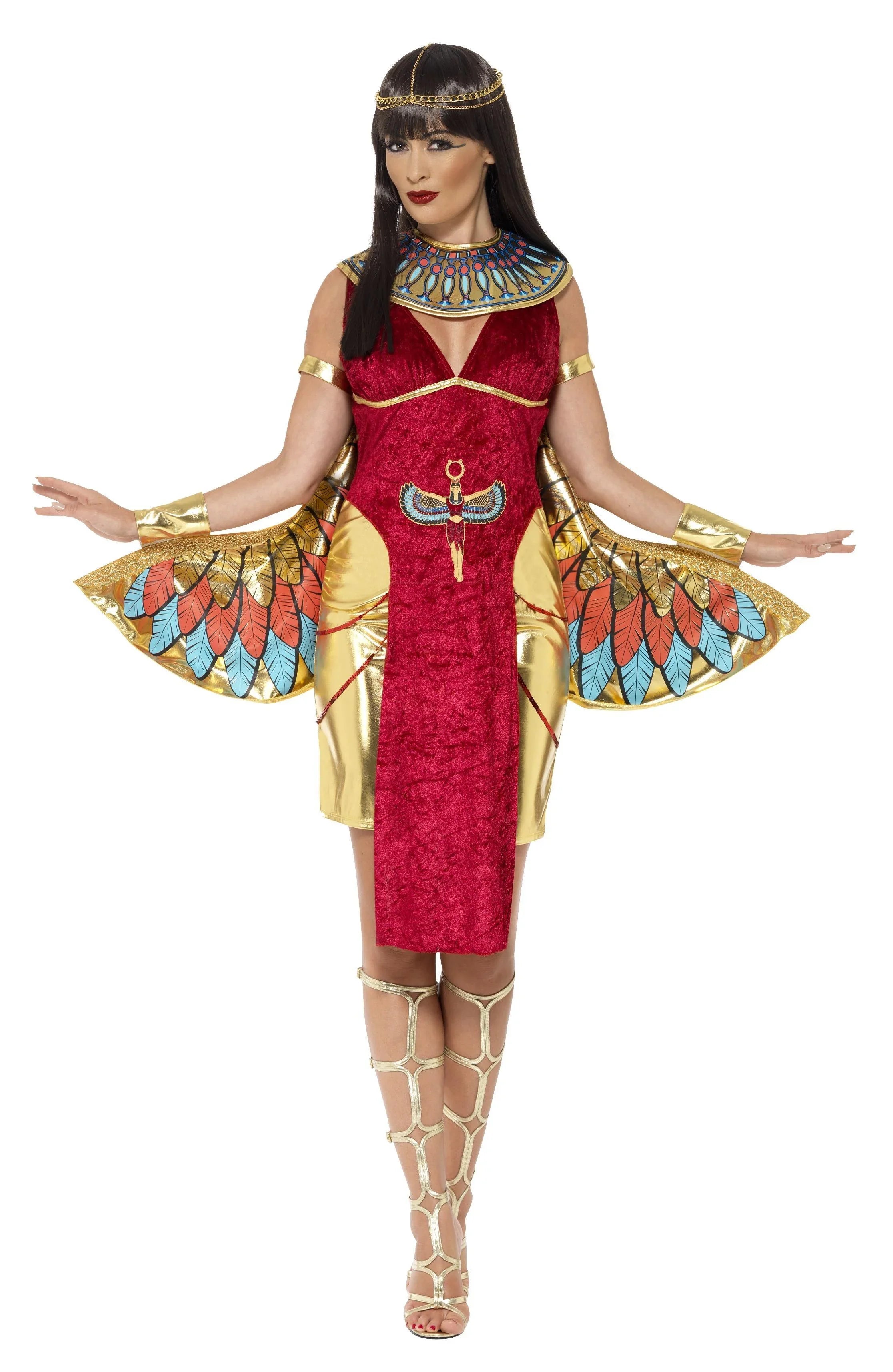 Disfraz de Diosa Egipcia Isis con Alas para Mujer Egipcios Smiffys