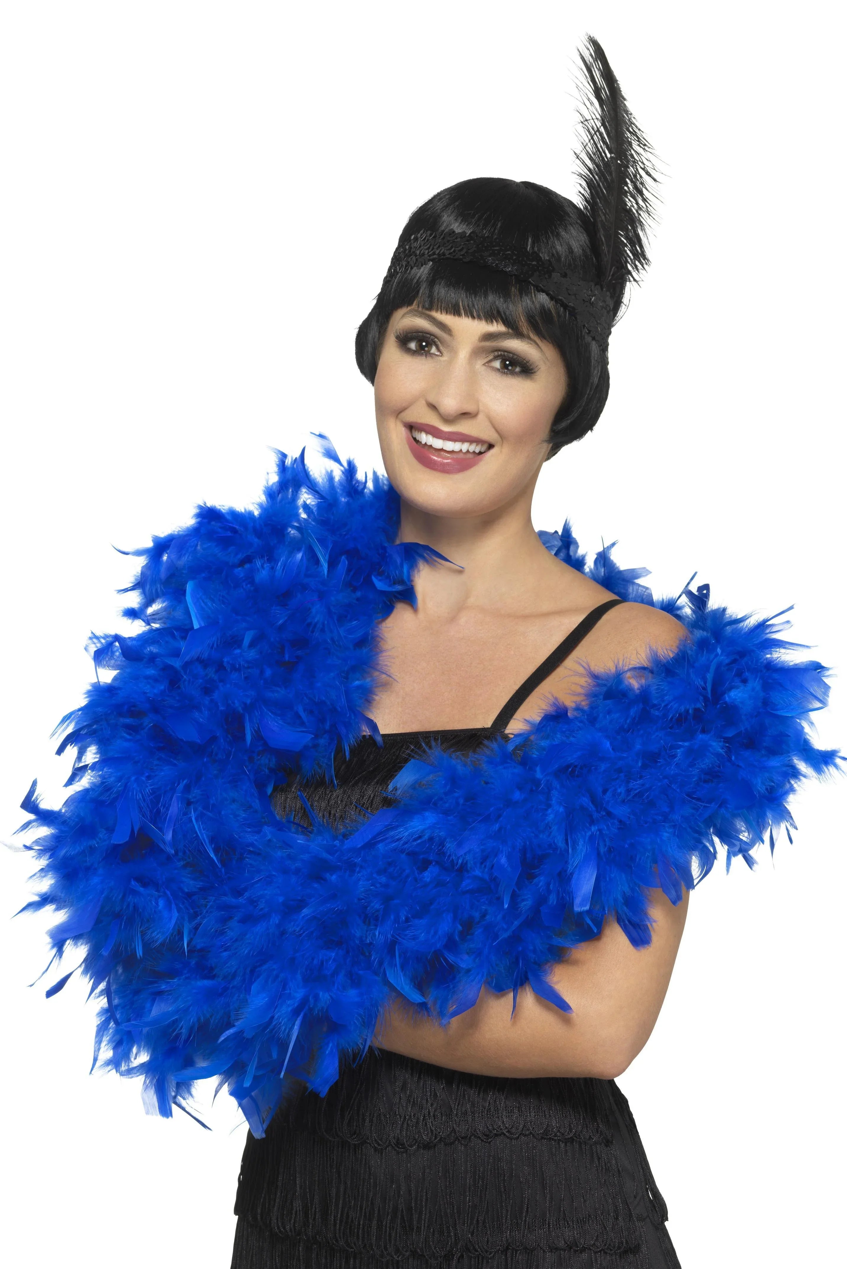 Boa de Plumas Azul Boas de Plumas Smiffys