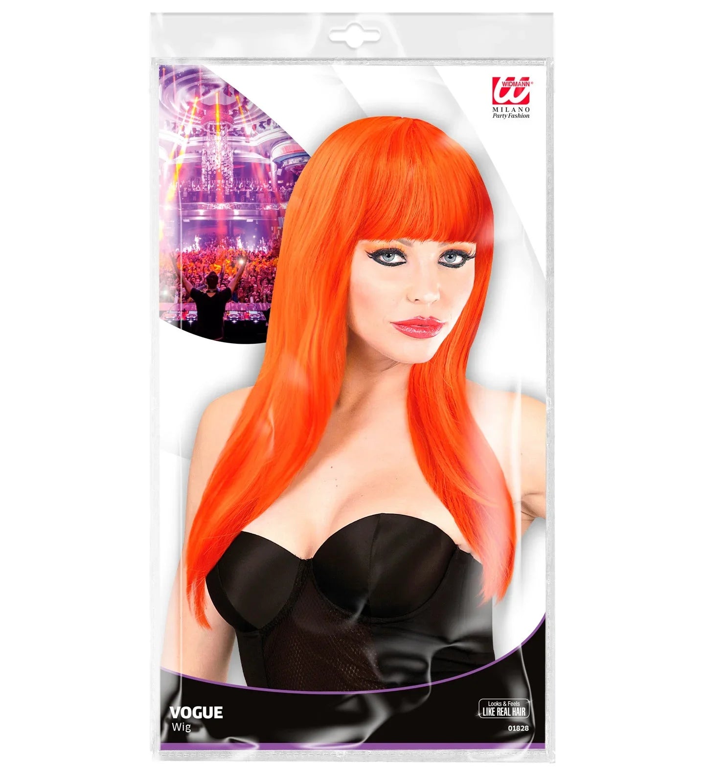 Peluca Melena Naranja COMPLEMENTOS Widmann