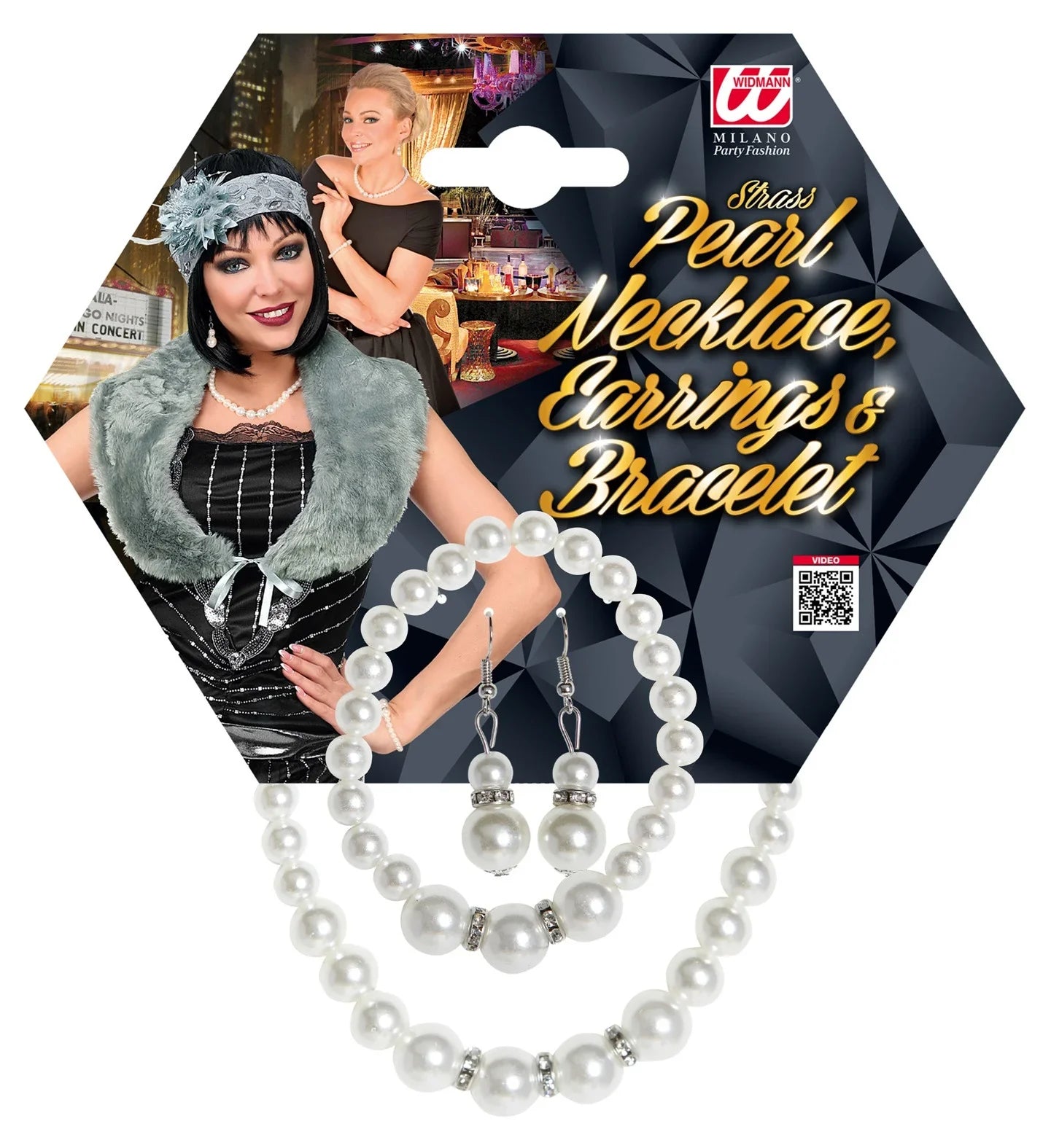 Set de Bisutería de Perlas Charlestón Años 20 Joyas y Bisutería Widmann