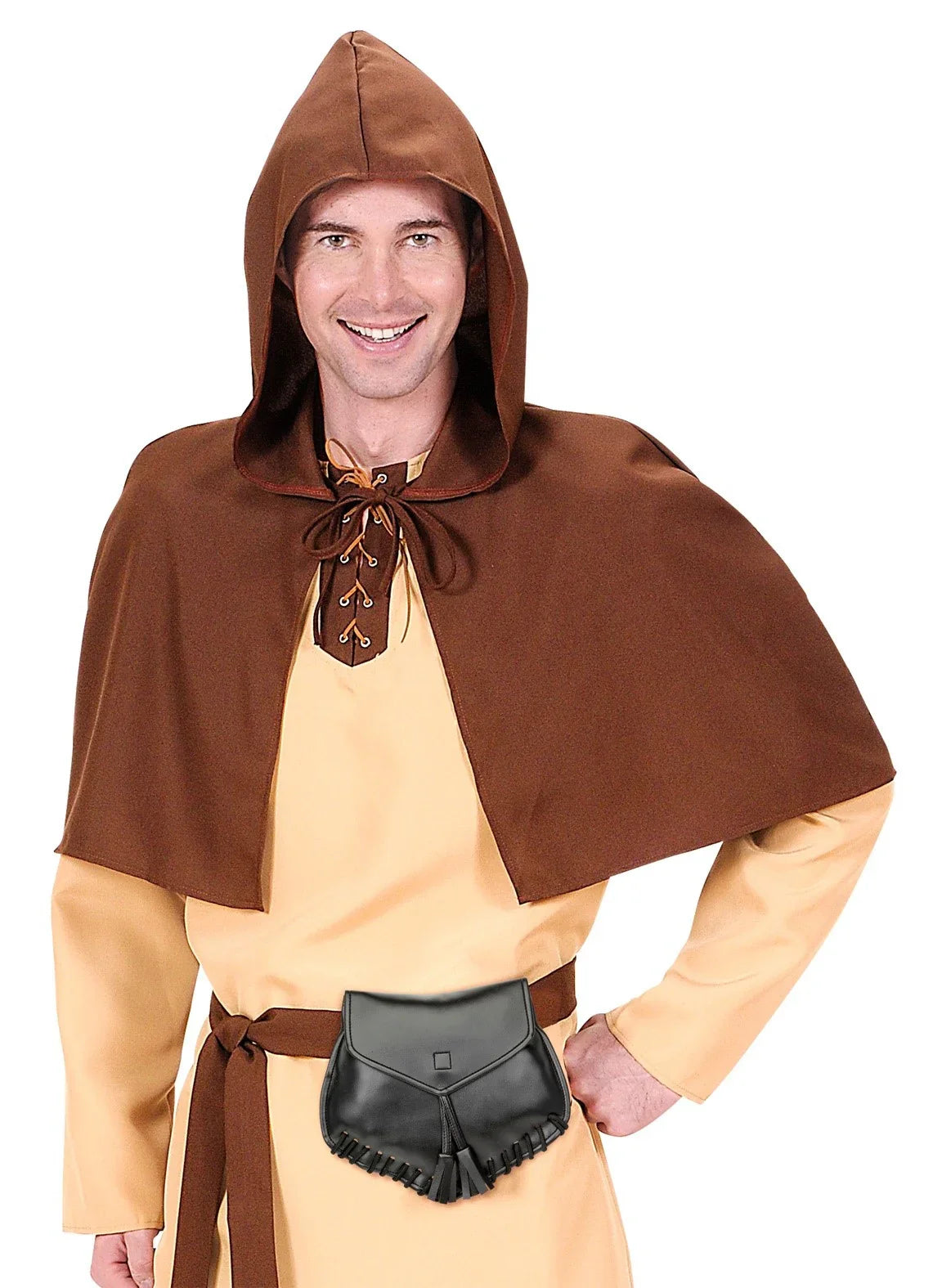 Bolsa Medieval para el Cinturón de Polipiel Negra Complementos Medievales Widmann