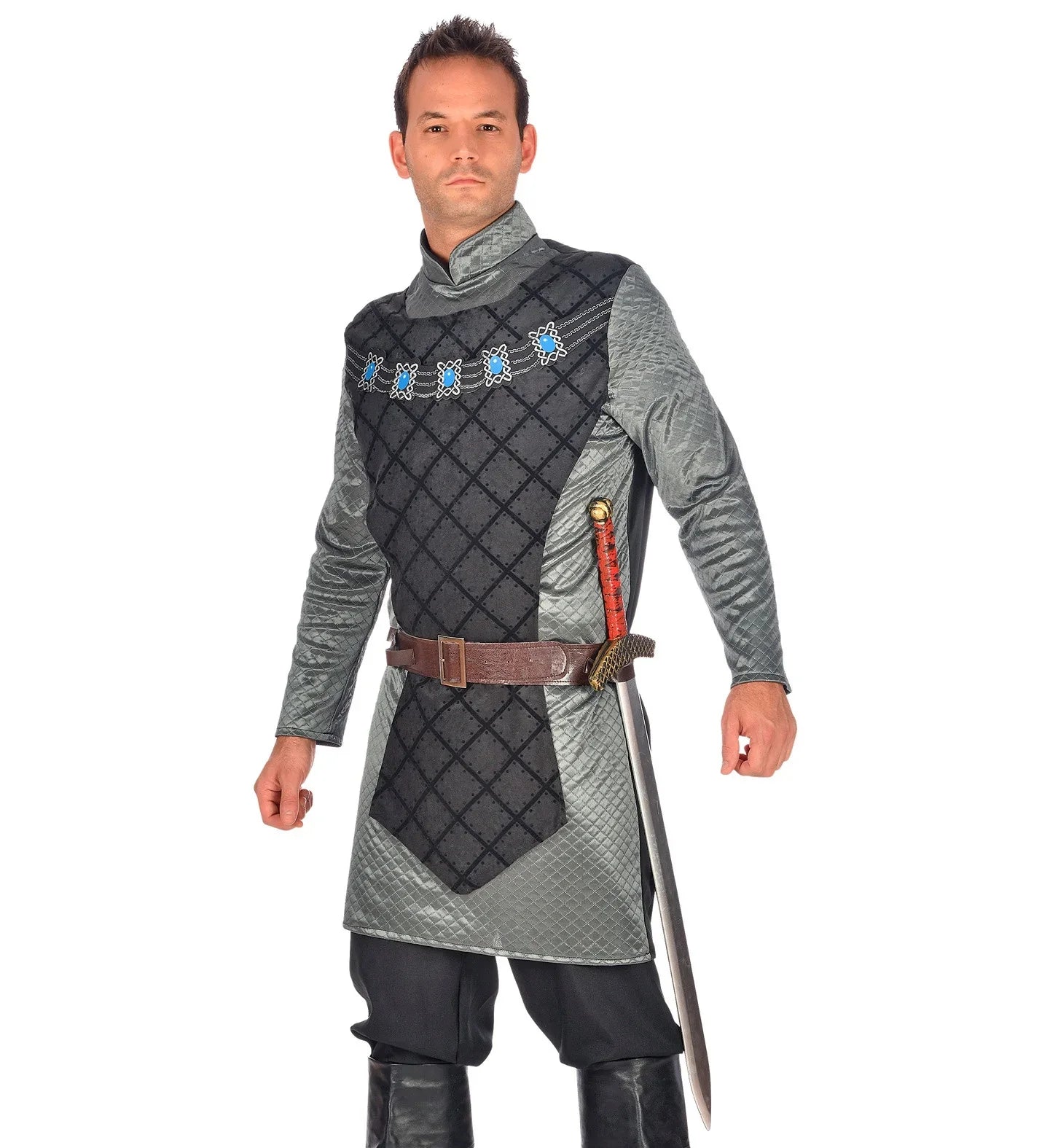 Cinturón Marrón de Polipiel con Fundas para Espadas Cinturones Widmann