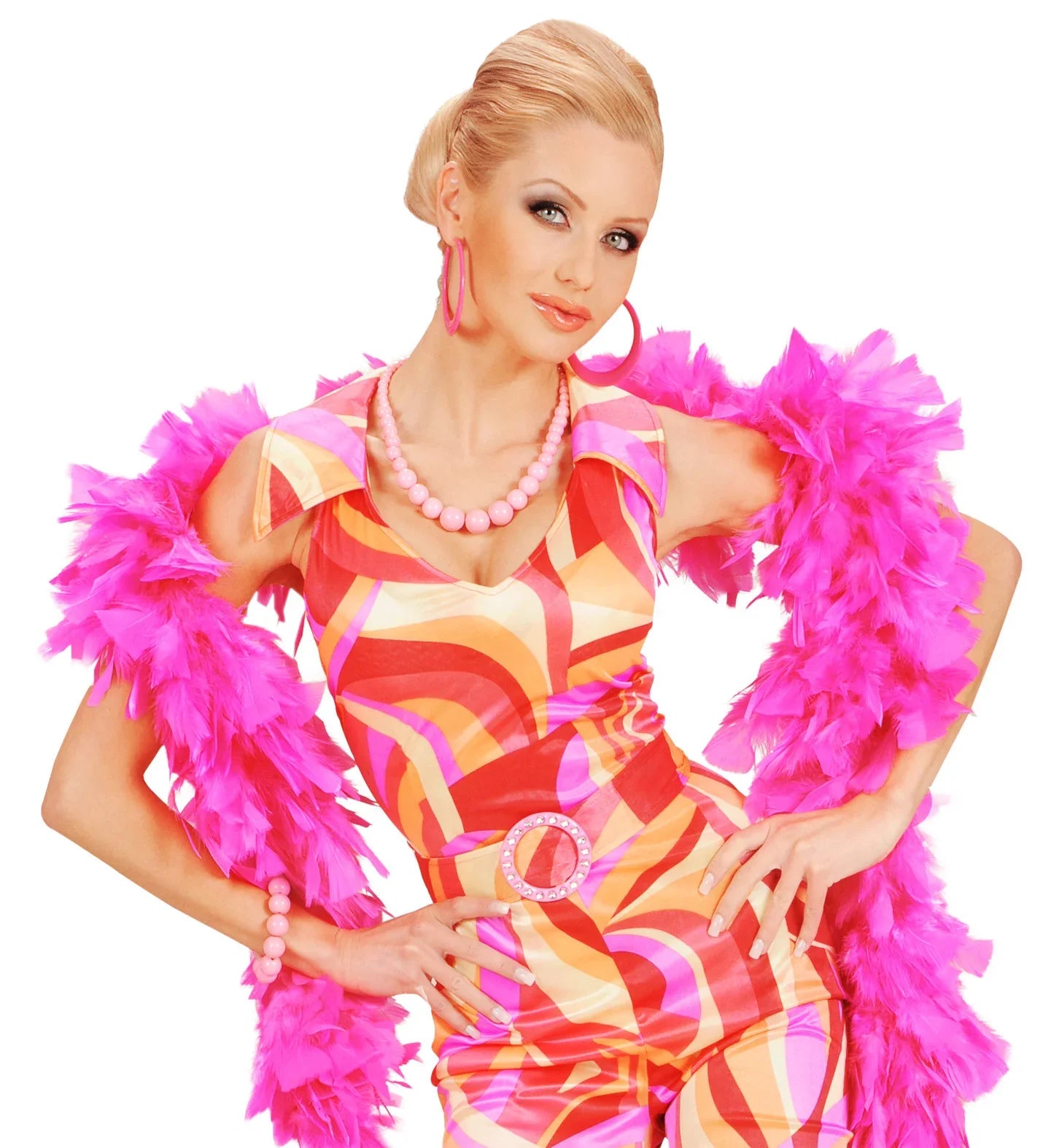 Boa de Plumas Rosa Complementos Charlestón y Gangster Widmann