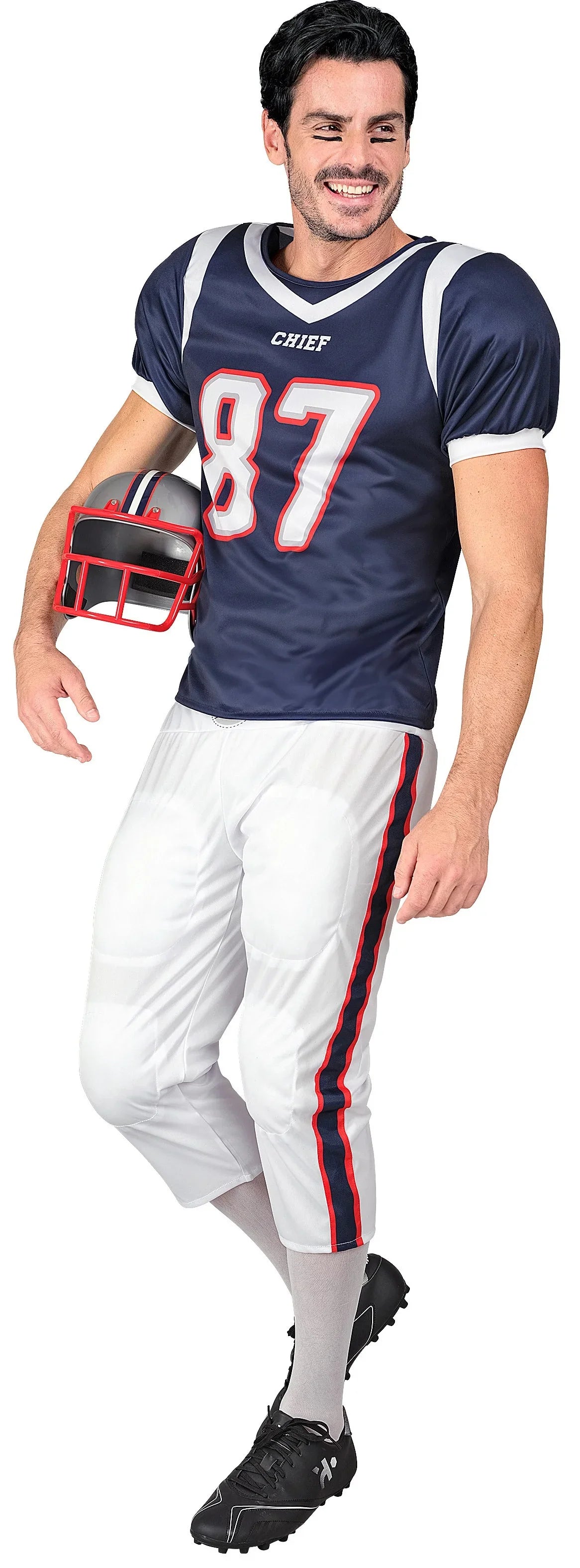 Disfraz de Quaterback de Fútbol Americano Azul para Hombre Jugadores de Rugby Widmann