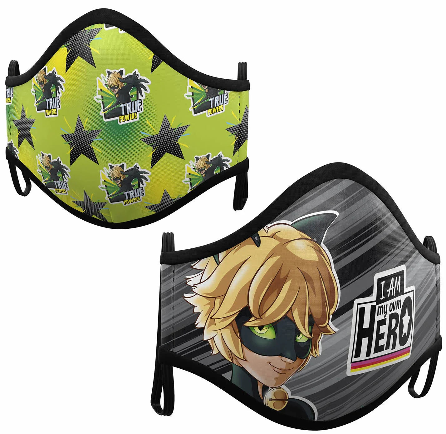 Mascarilla de Cat Noir Infantil LadyBug y CatNoir Viving