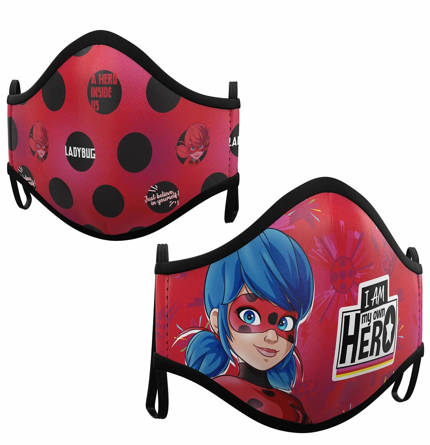 Mascarilla de Ladybug para Adulto LadyBug y CatNoir Viving