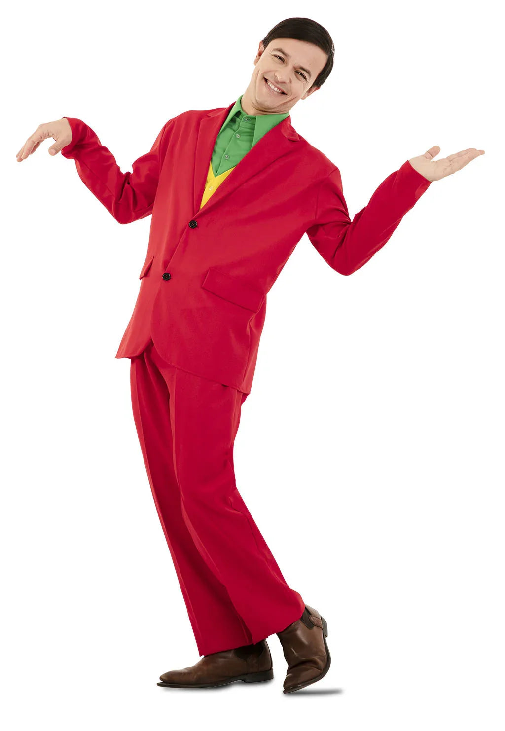 Disfraz de Joker Rojo Elegante para Hombre Joker EuroCarnavales