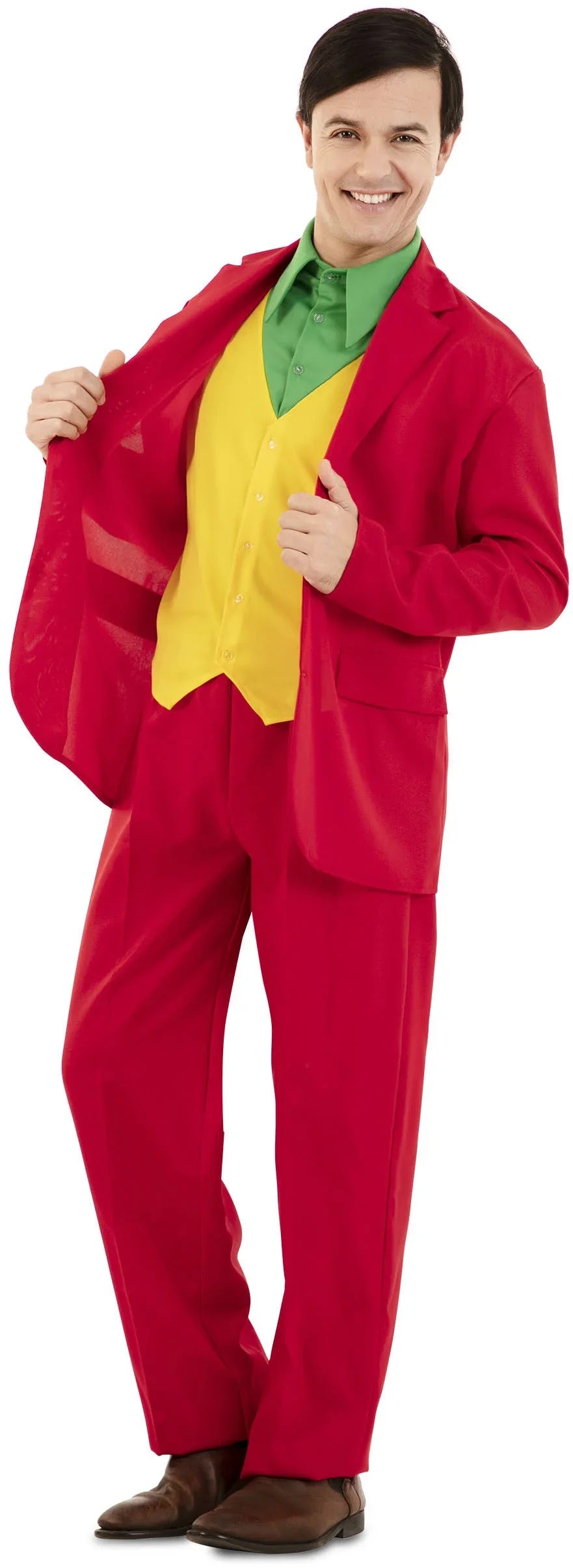 Disfraz de Joker Rojo Elegante para Hombre Joker EuroCarnavales