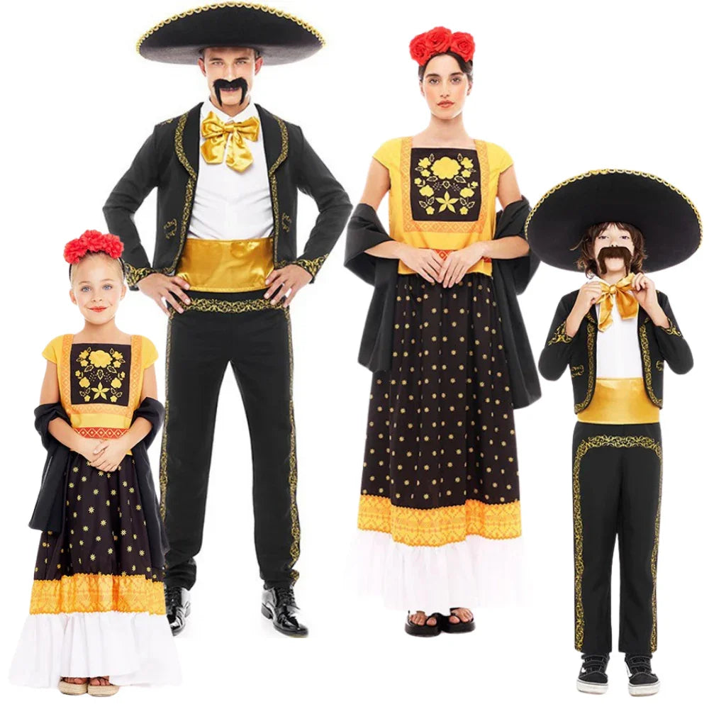 Disfraces para Grupo de Mariachi Mexicano y Frida Kahlo Mariachi Disfraces Simon