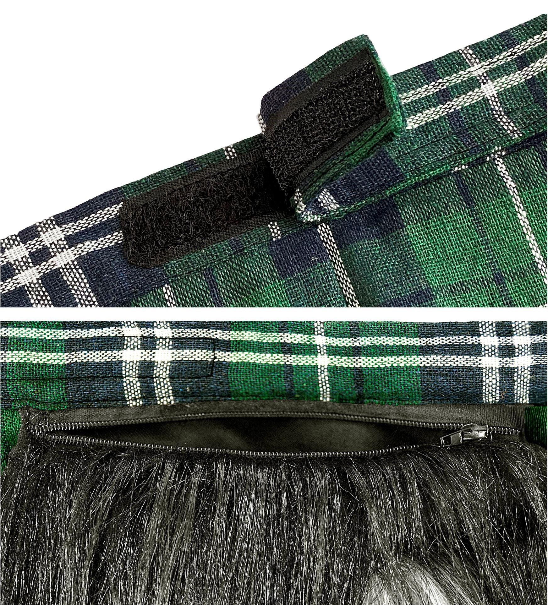 Kilt Escocés Verde con Bolso para Adulto Complementos Escoceses Widmann