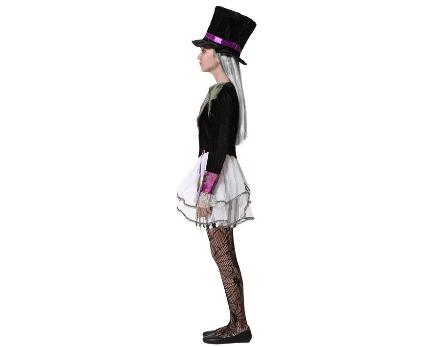 Disfraz de Sombrerera Zombie para Niña Sombrerero Loco Atosa