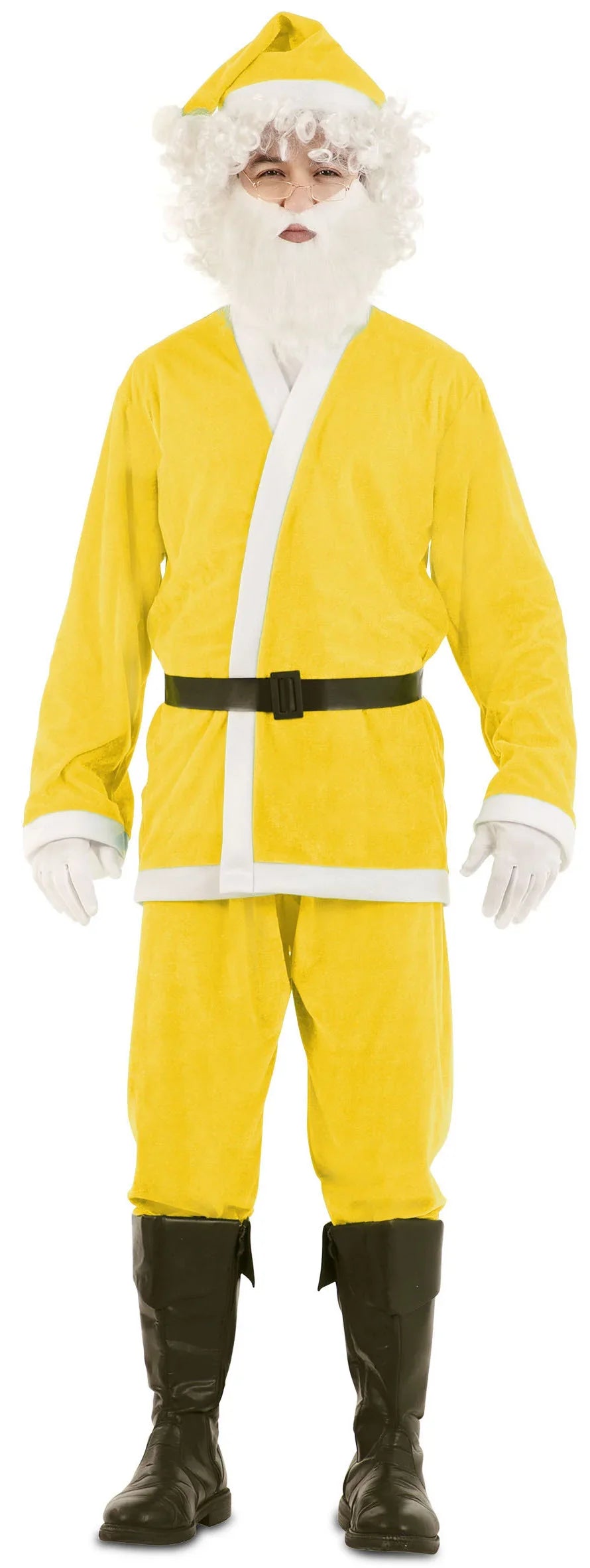 Disfraz de Papá Noel Amarillo para Adulto Papa Noel y Mama Noel EuroCarnavales