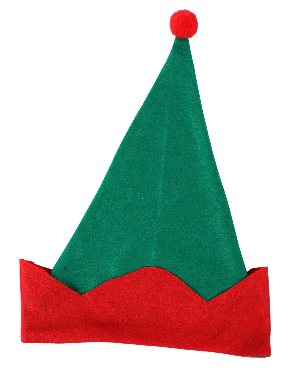 Gorro de Elfo de Navidad Verde y Rojo Elfos Navideños EuroCarnavales
