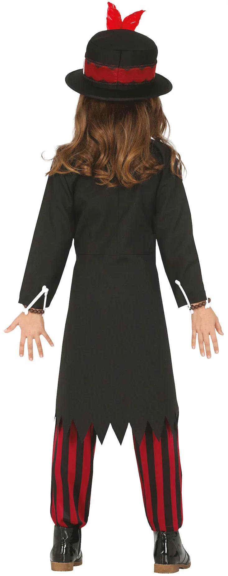 Disfraz de Hechicera Voodoo para Niña Hechiceros y Muñecas Vudú Guirca