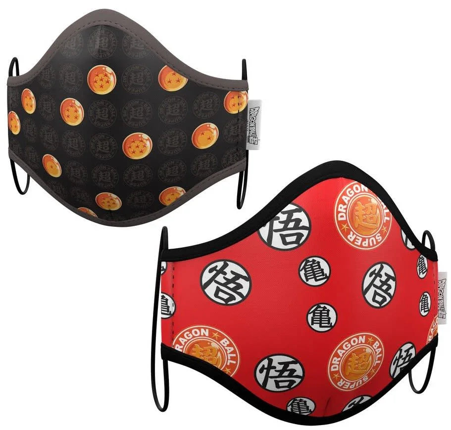Mascarilla de Dragon Ball Roja y Negra Infantil Dragon Ball Viving