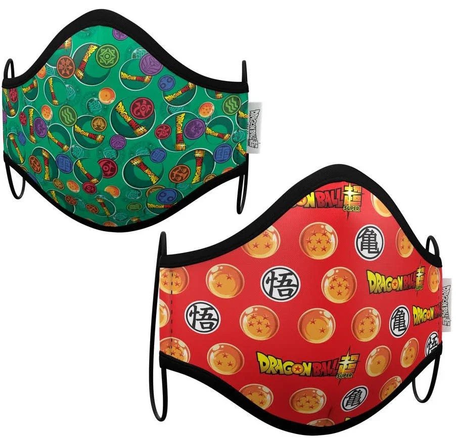 Mascarilla de Dragon Ball Roja y Verde para Adulto Dragon Ball Viving