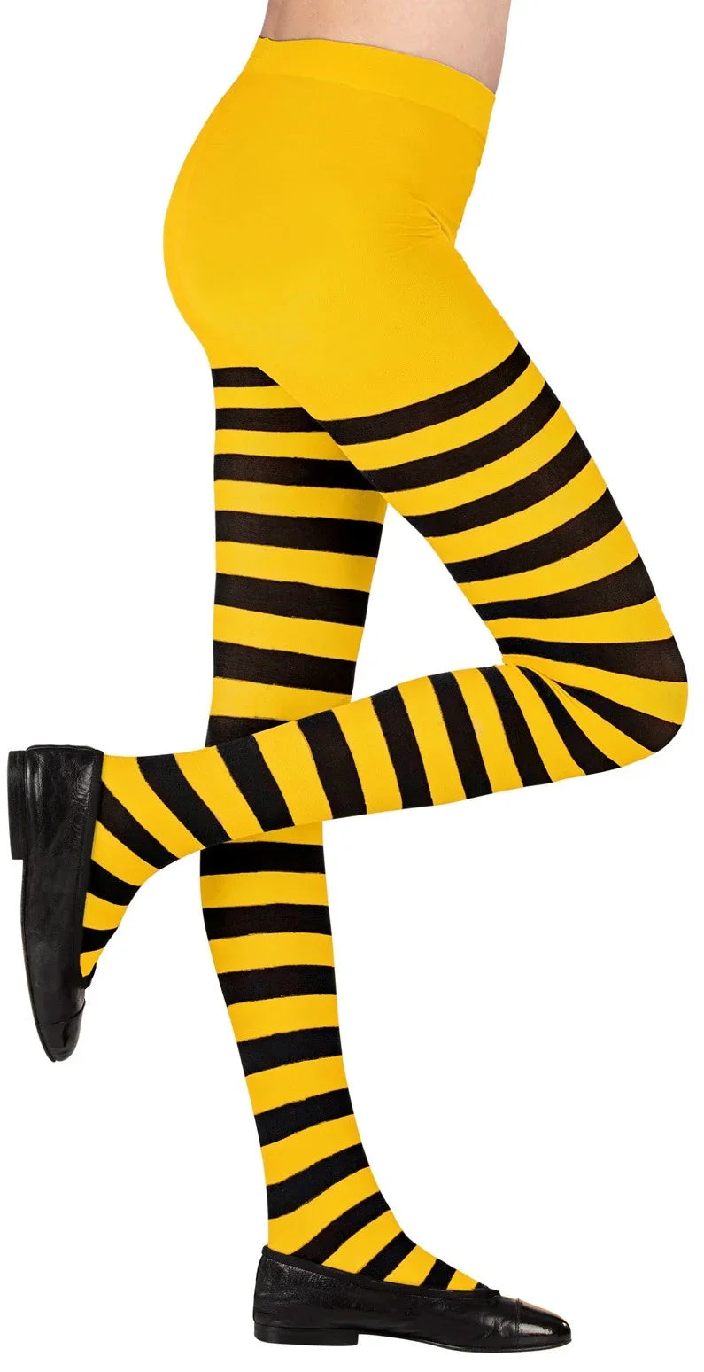 Pantys con Rayas Amarillas y Negras Infantiles Medias y Pantys Widmann