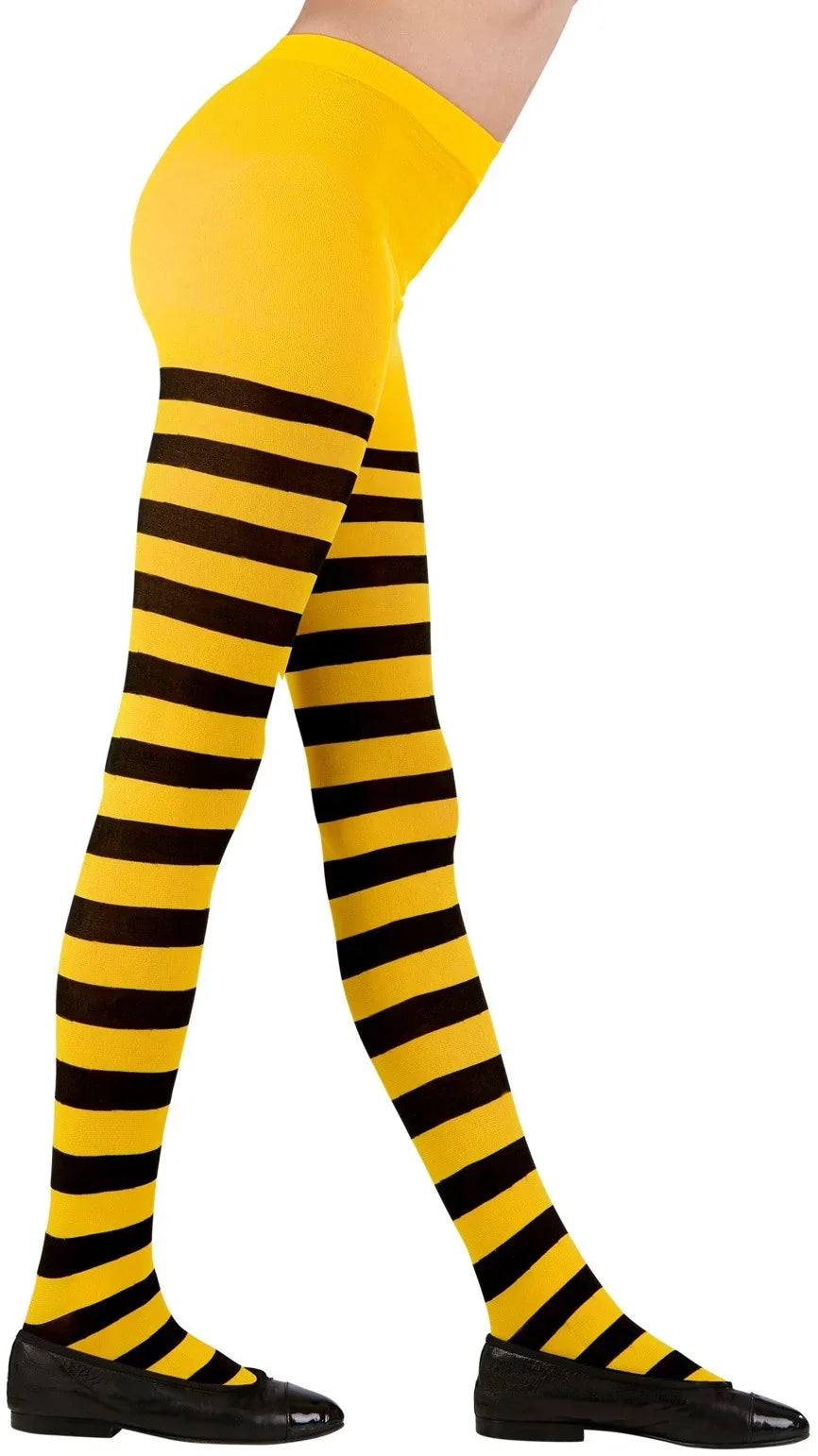Pantys con Rayas Amarillas y Negras Infantiles Medias y Pantys Widmann