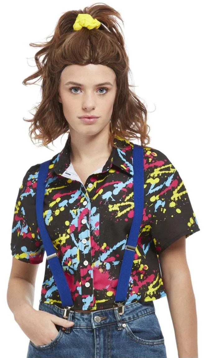 Camisa Eleven Negra con Estampado de Colores para Adulto Cine y TV Smiffys