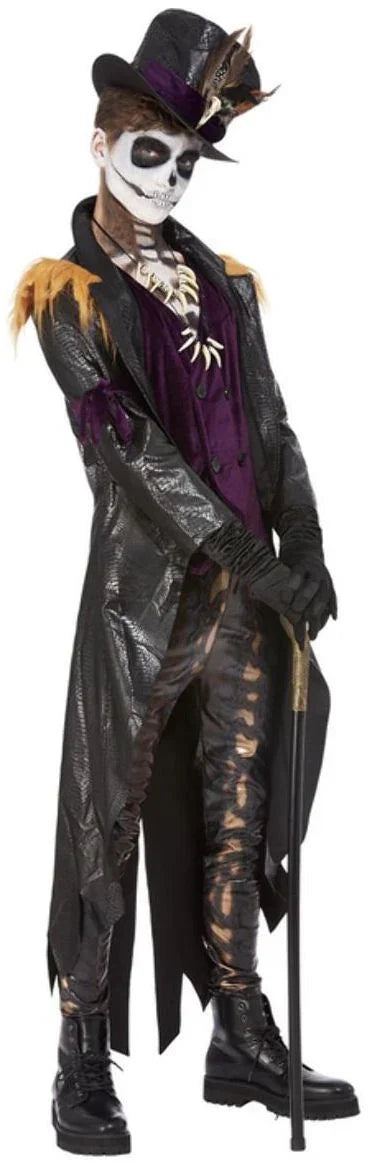 Disfraz de Voodoo Premium para Adulto Hechiceros y Muñecas Vudú Smiffys