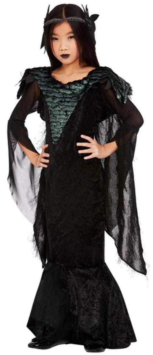 Disfraz de Reina Cuervo para Niña Halloween Infantiles Smiffys