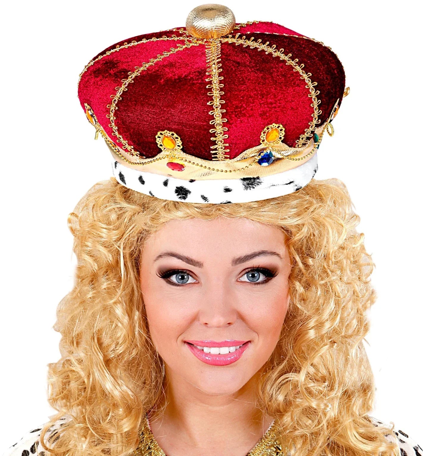 Corona de Rey Alta de Tela Coronas y Tiaras Widmann