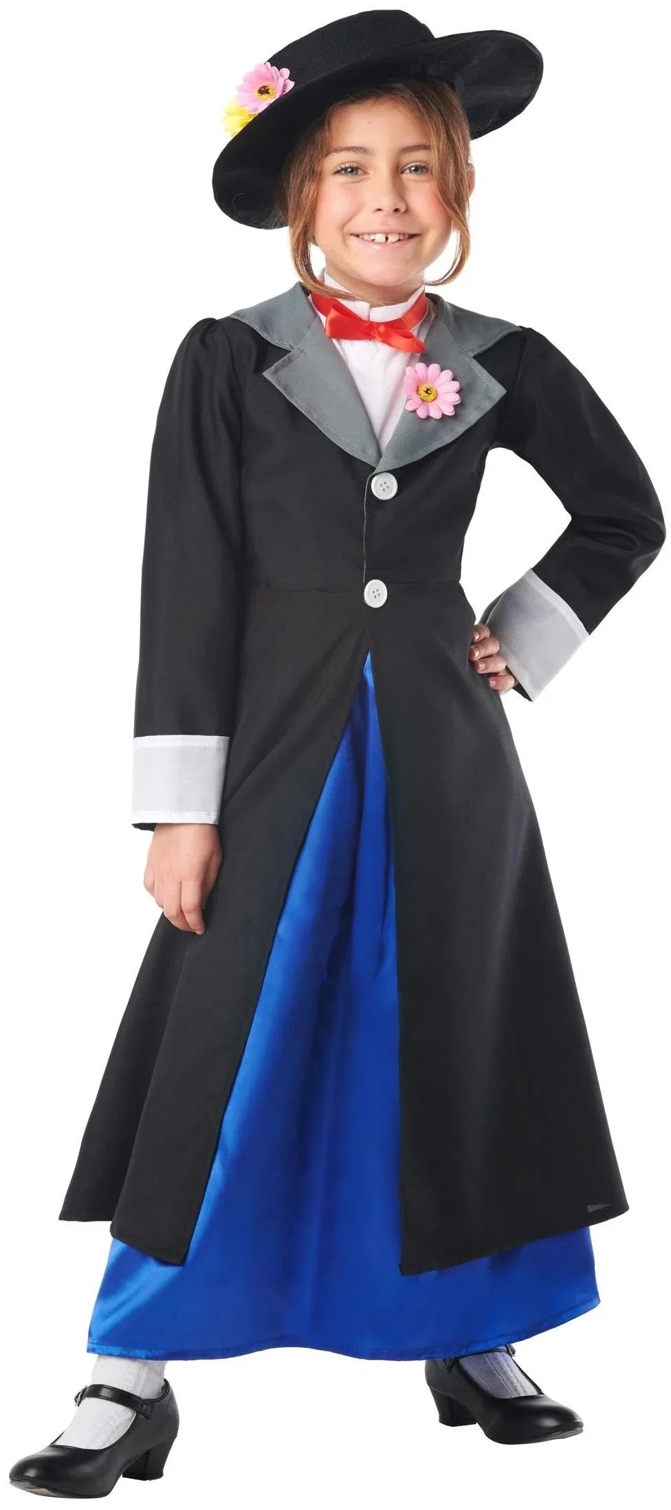 Disfraz de Mary Poppins con Chaqueta para Niña Mary Poppins Kimokawaii