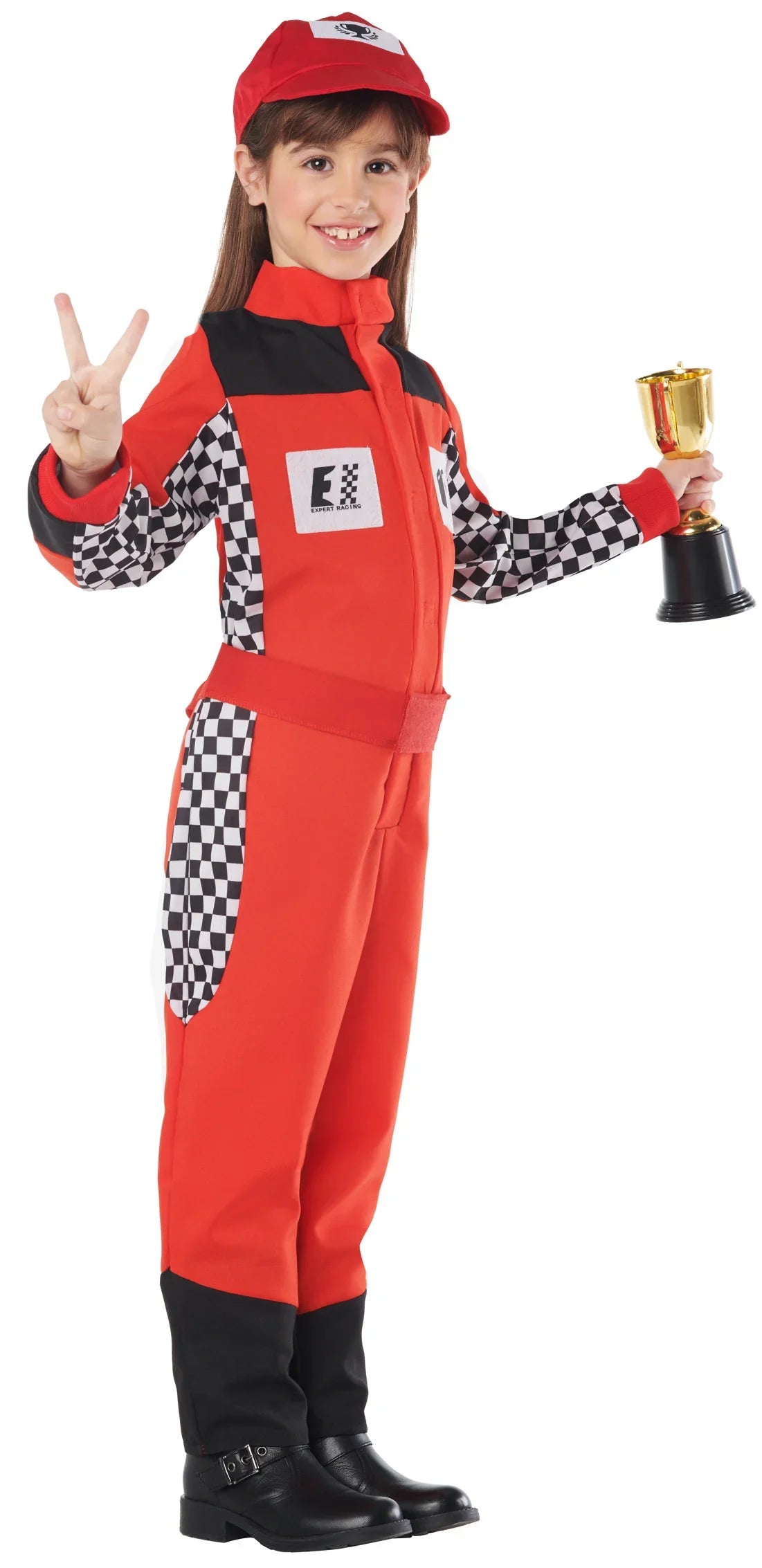 Disfraz de Piloto Fórmula Uno Infantil Deportistas y Animadoras Kimokawaii