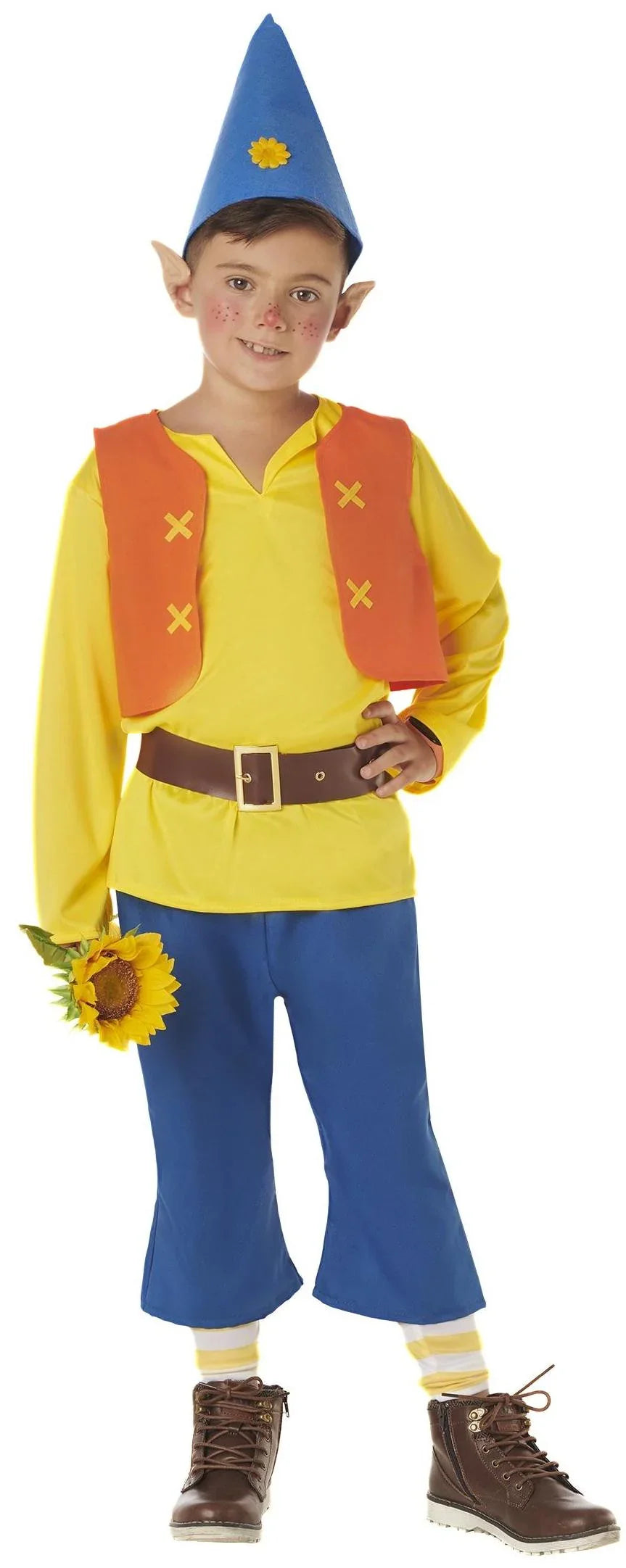 Disfraz de Enanito Amarillo Infantil Duendes, Hadas y Elfos Kimokawaii