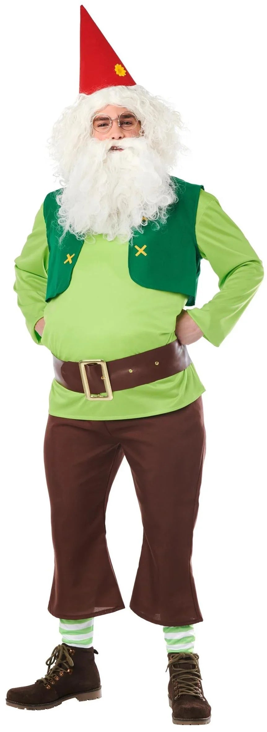 Disfraz de Enanito Verde para Adulto Duendes, Hadas y Elfos Kimokawaii