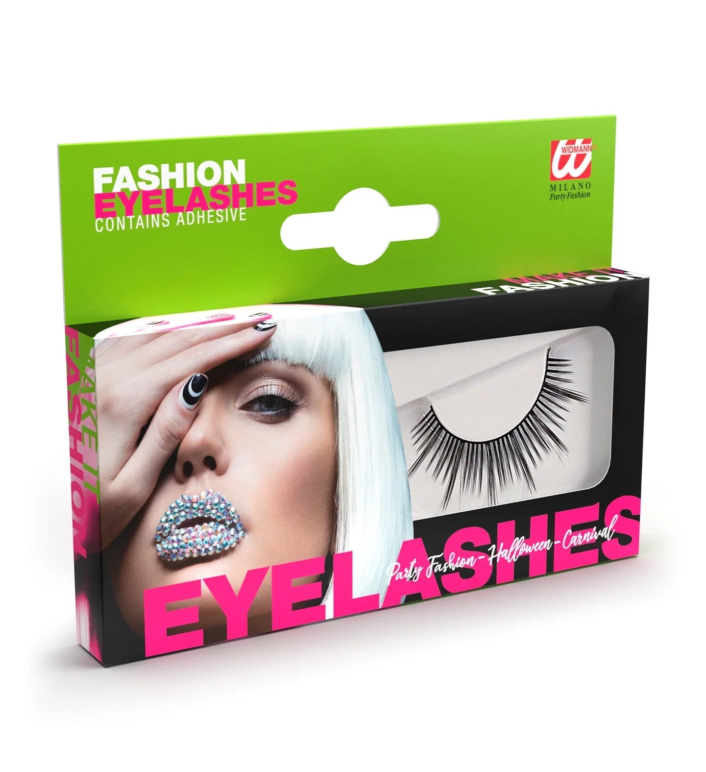 Pestañas Negras con Puntas Largas Pestañas Widmann