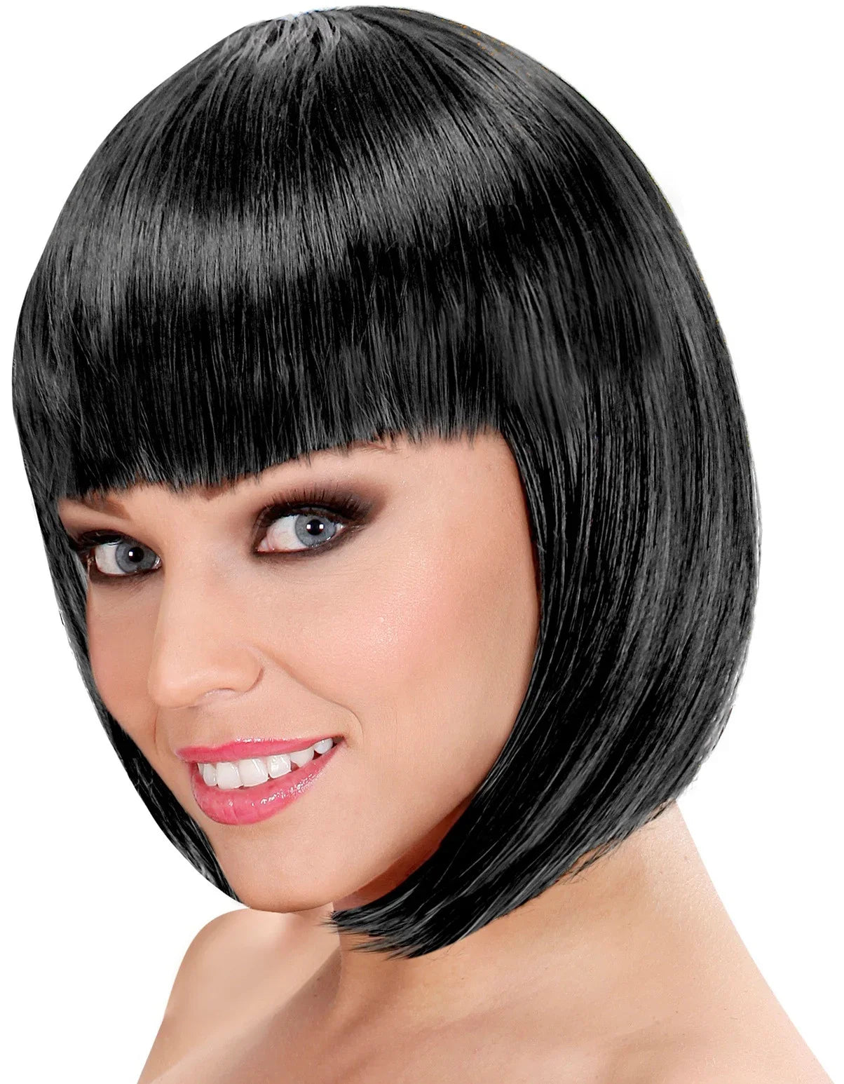 Peluca Negra Corta Lisa COMPLEMENTOS Widmann