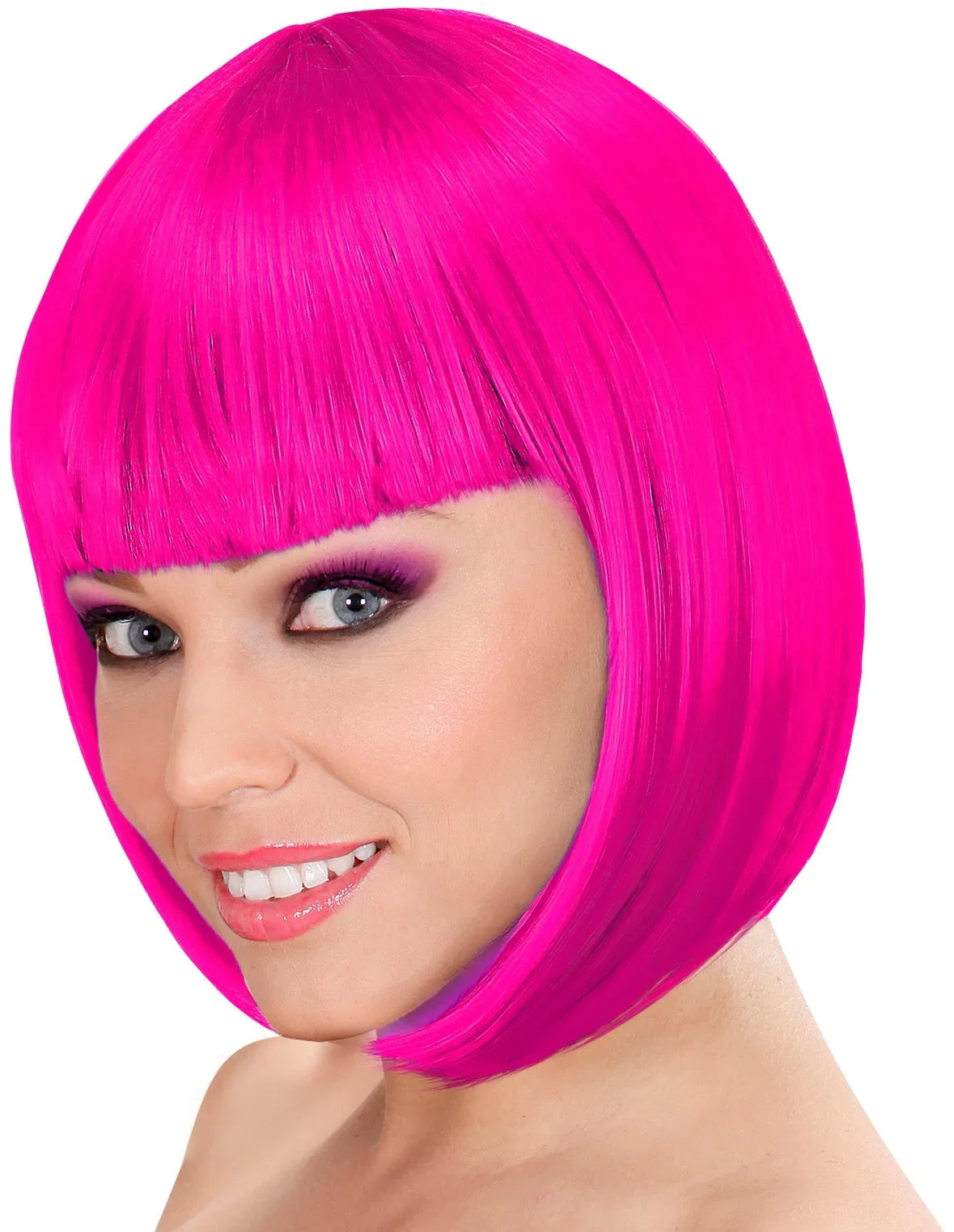 Peluca Fucsia de Media Melena COMPLEMENTOS Widmann