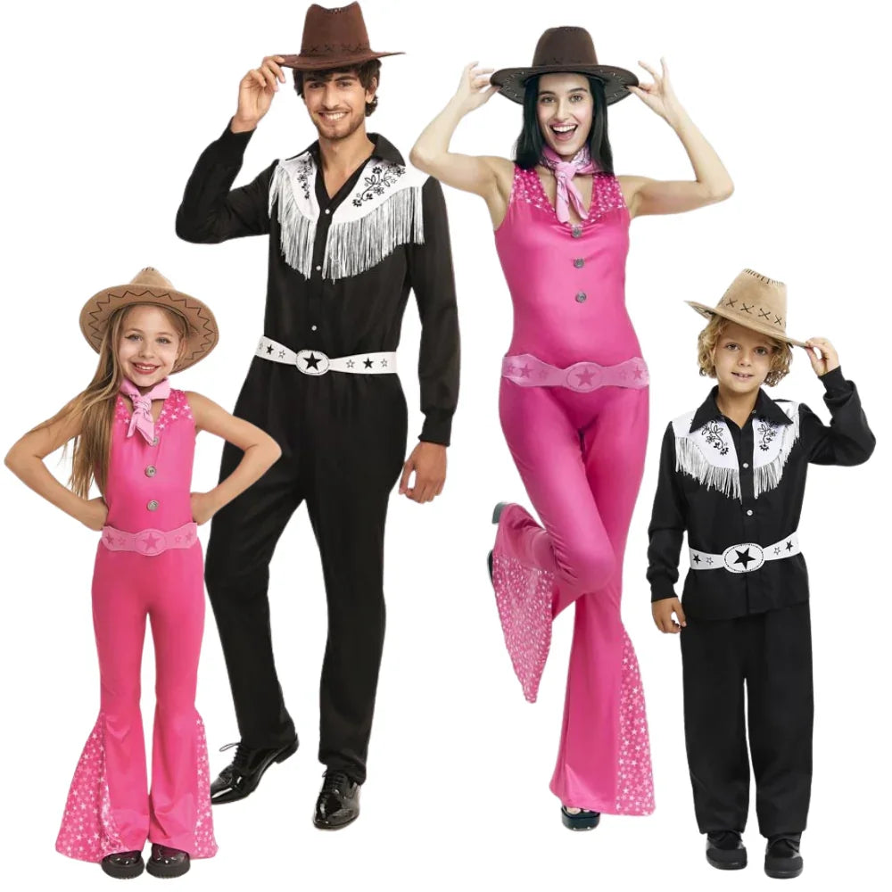 Disfraces para Grupo de Ken y Barbie Vaqueros Barbie Disfraces Simon