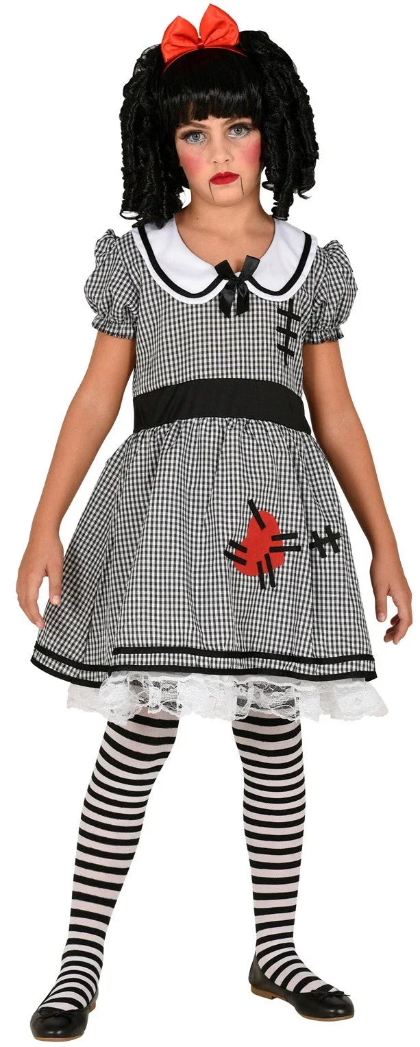 Disfraz de Muñeca de Trapo Siniestra para Niña Halloween Infantiles Widmann