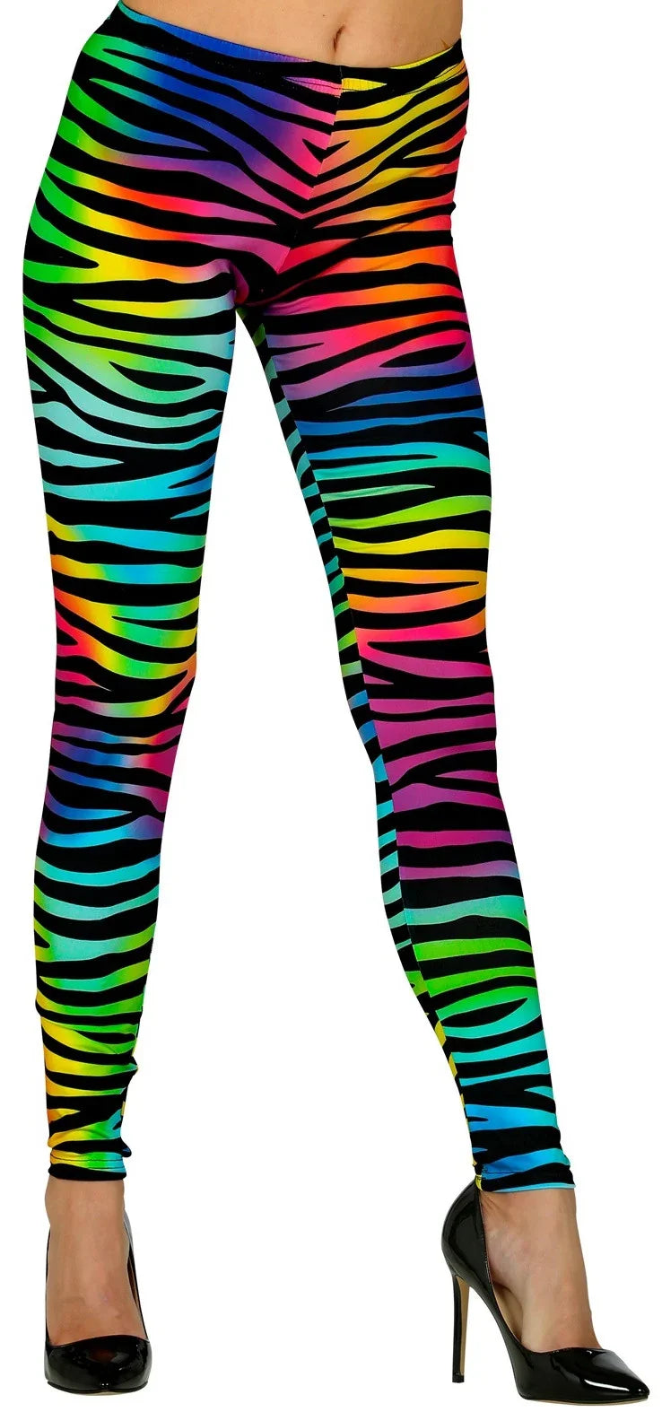 Leggings de Tigre de Colores Neón Leggings Widmann