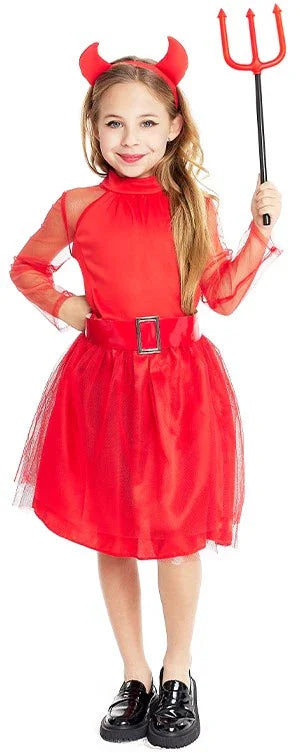 Disfraz de Diablesa Elegante para Niña Demonios Partilandia