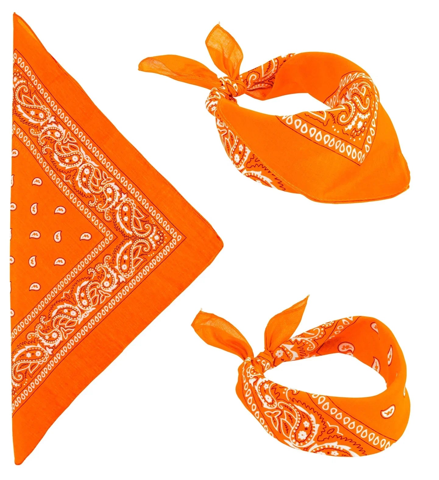 Pañuelo Bandana Naranja para Adulto Accesorios para la Cabeza Widmann