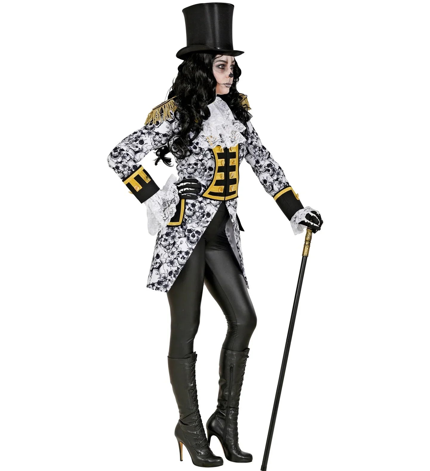 Chaqueta Calaveras con Pechera Dorada para Mujer Chaquetas, Chalecos y Camisas Widmann