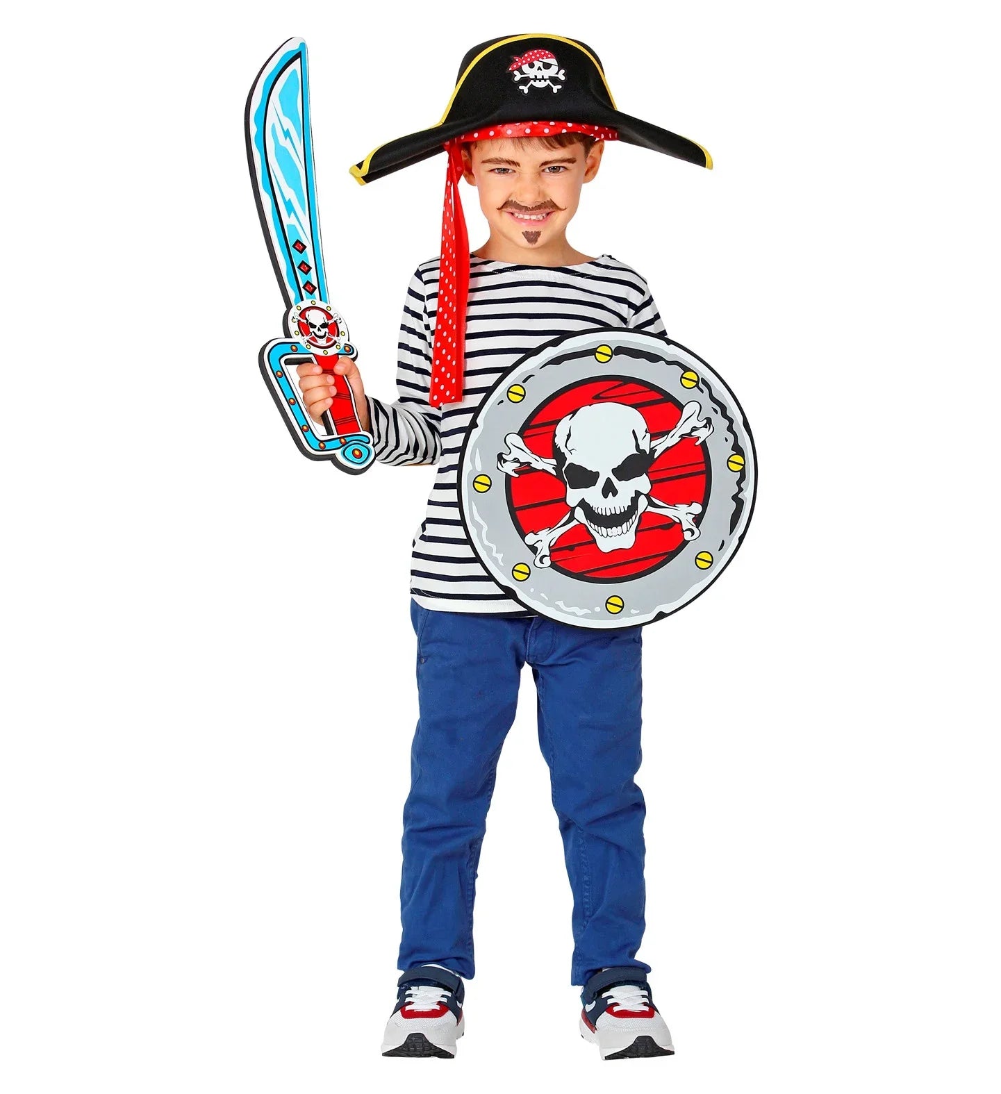 Escudo y Espada Pirata Infantil de Gomaeva Complementos Piratas Widmann