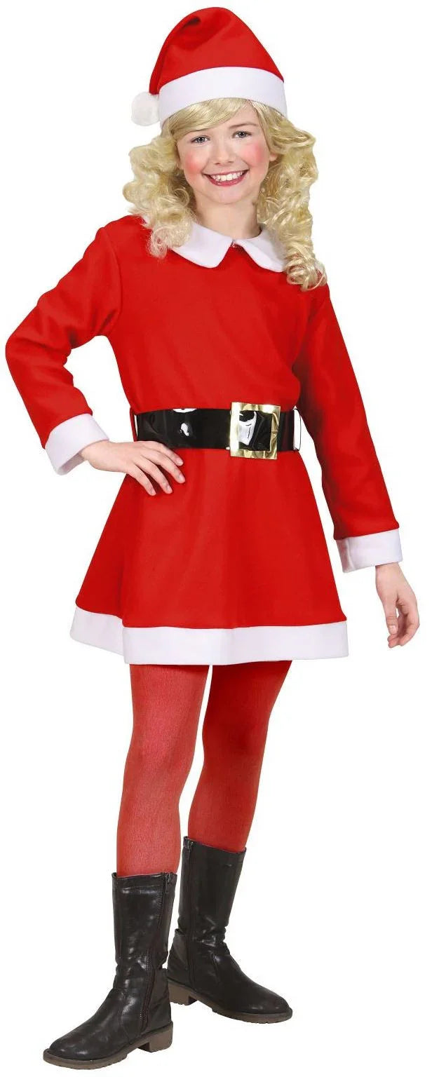 Disfraz de Santa Claus Niña Navidad Infantiles Widmann