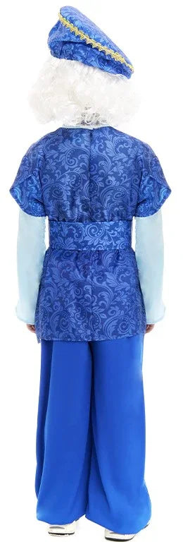 Disfraz de Paje del Rey Melchor Azul para Niño Pajes Reales Partilandia
